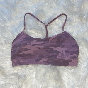 Lululemon pink camo sports bra